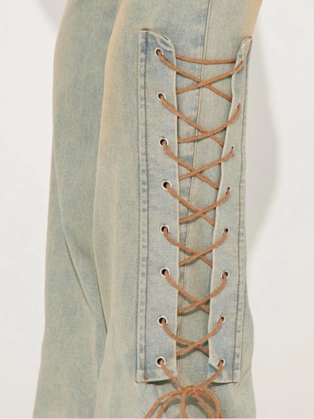 TINTED & LACED JEANS - NEW - Picture 2 of 8